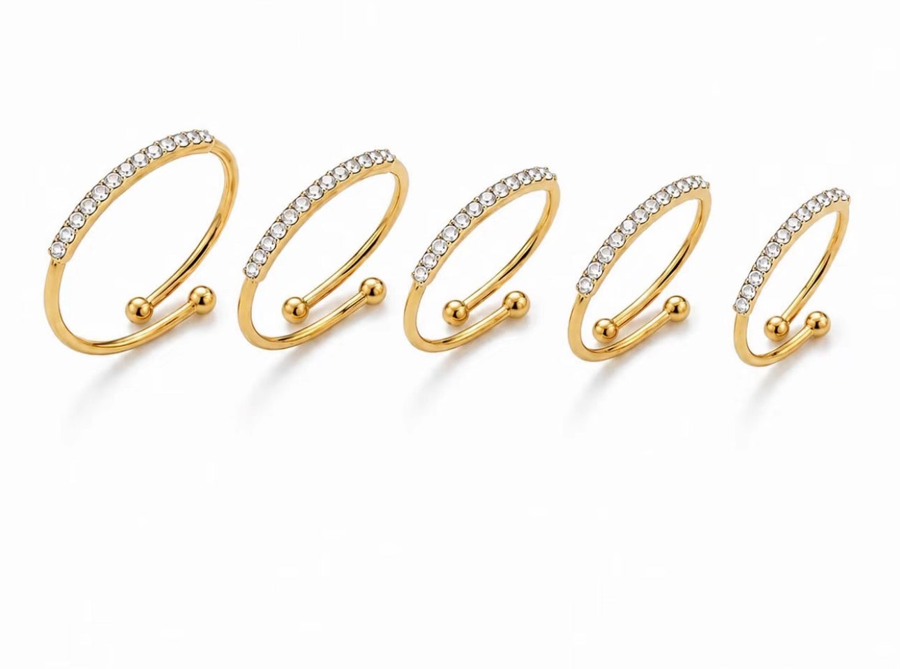 Set anelli ZIRCONIA