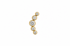 PIERCING per helix, flat, conch, tragus