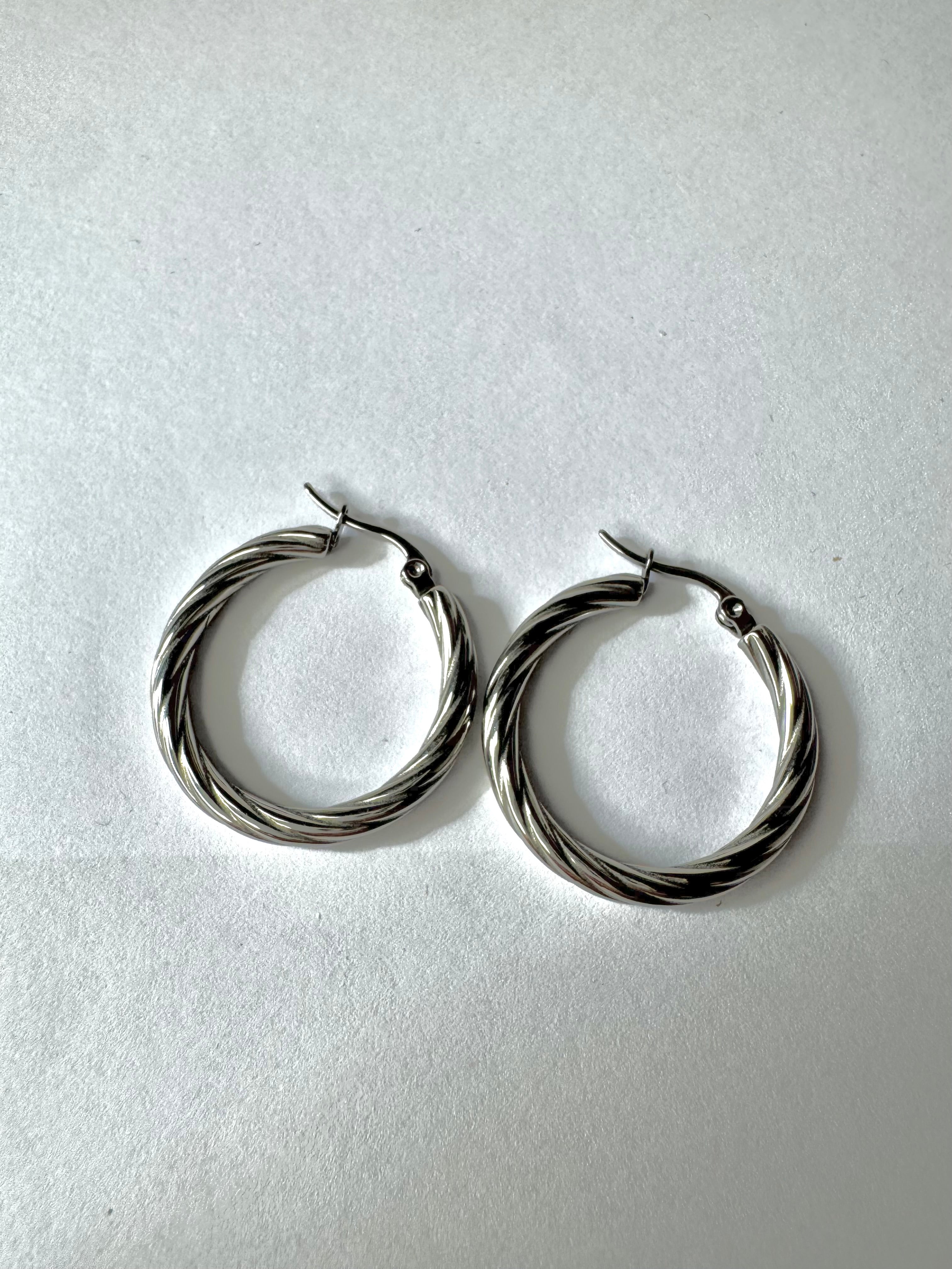 Orecchini HOOP INTRECCIO 30mm