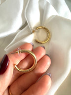 Orecchini TUBE HOOP 25mm