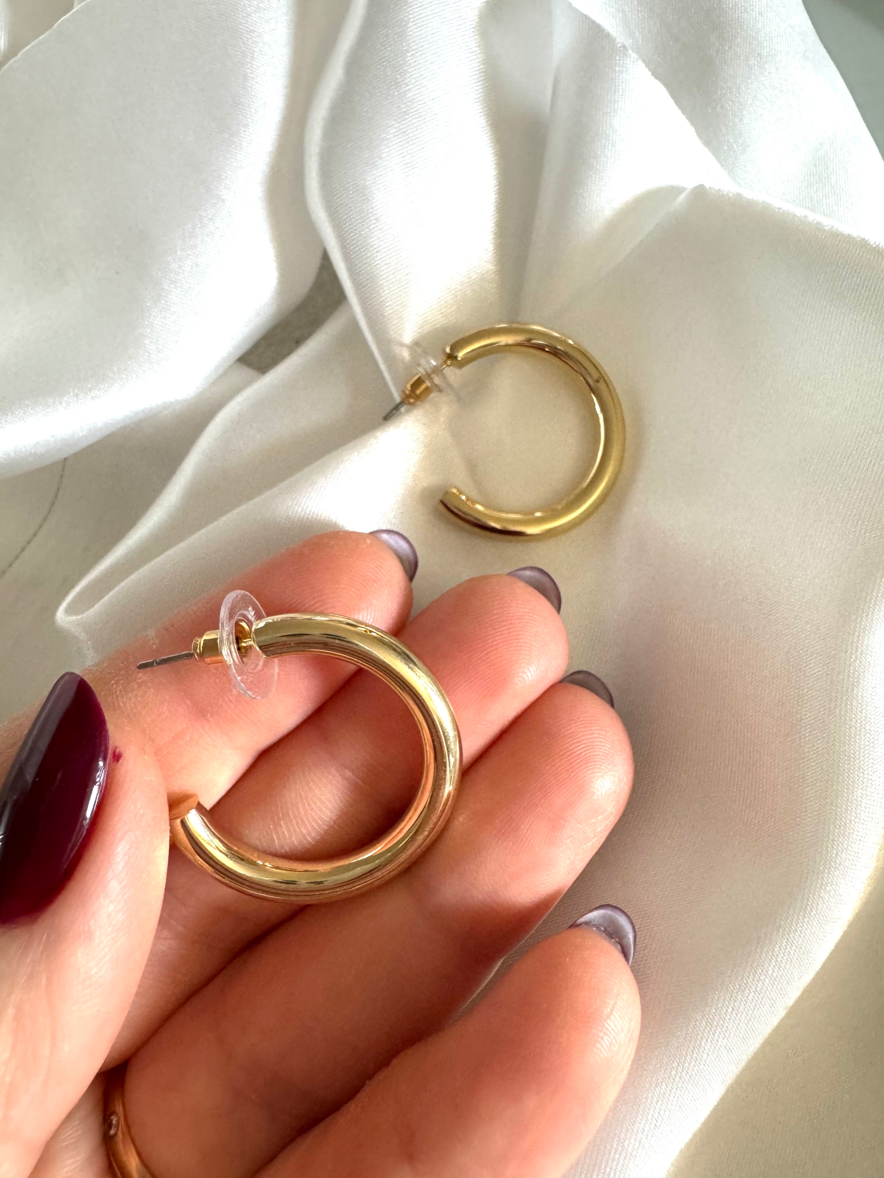 Orecchini TUBE HOOP 25mm