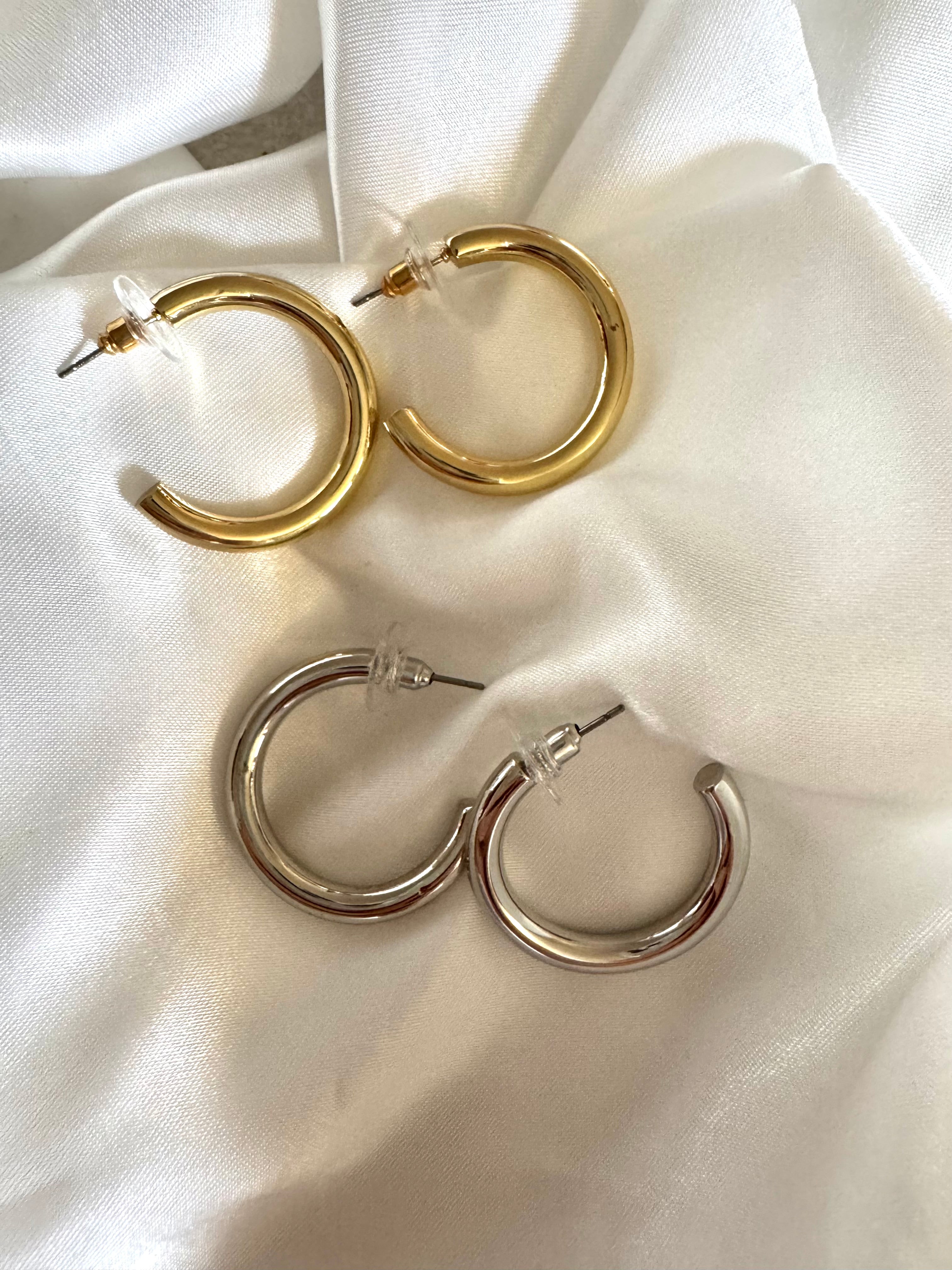 Orecchini TUBE HOOP 25mm