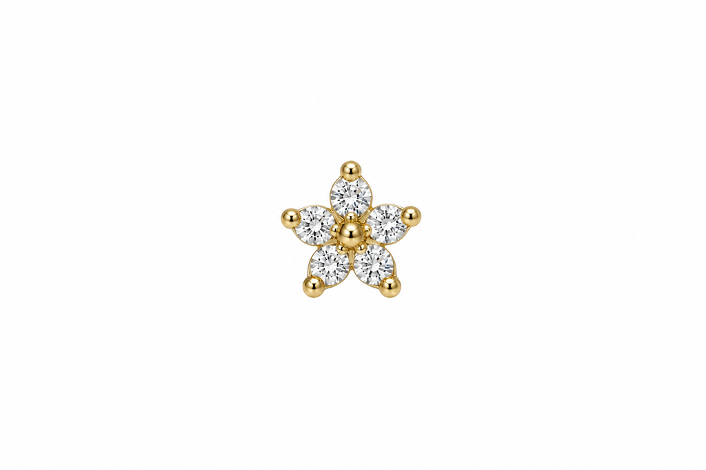 PIERCING per helix, flat, conch, tragus