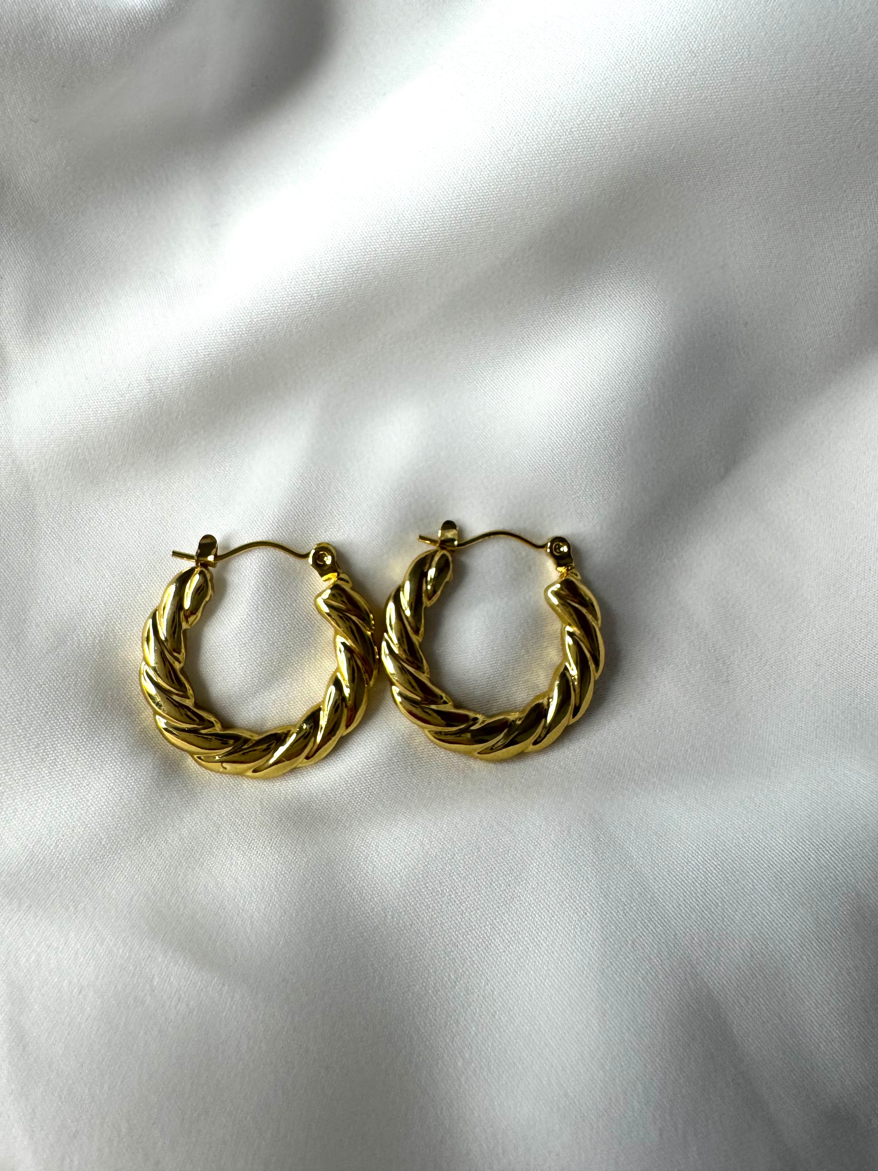 Orecchini HOOP INTRECCIO 15mm