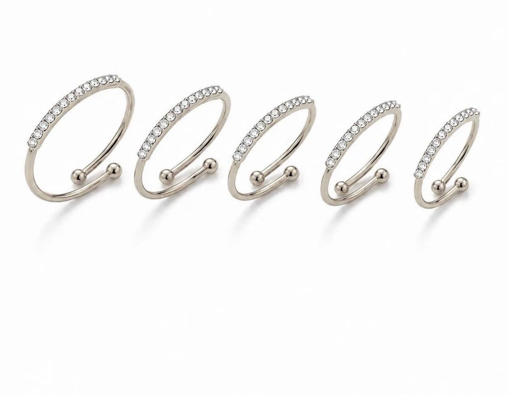 Set anelli ZIRCONIA