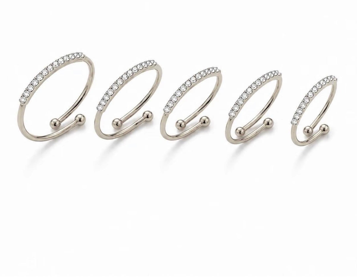 Set anelli ZIRCONIA