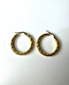 Orecchini HOOP INTRECCIO 30mm