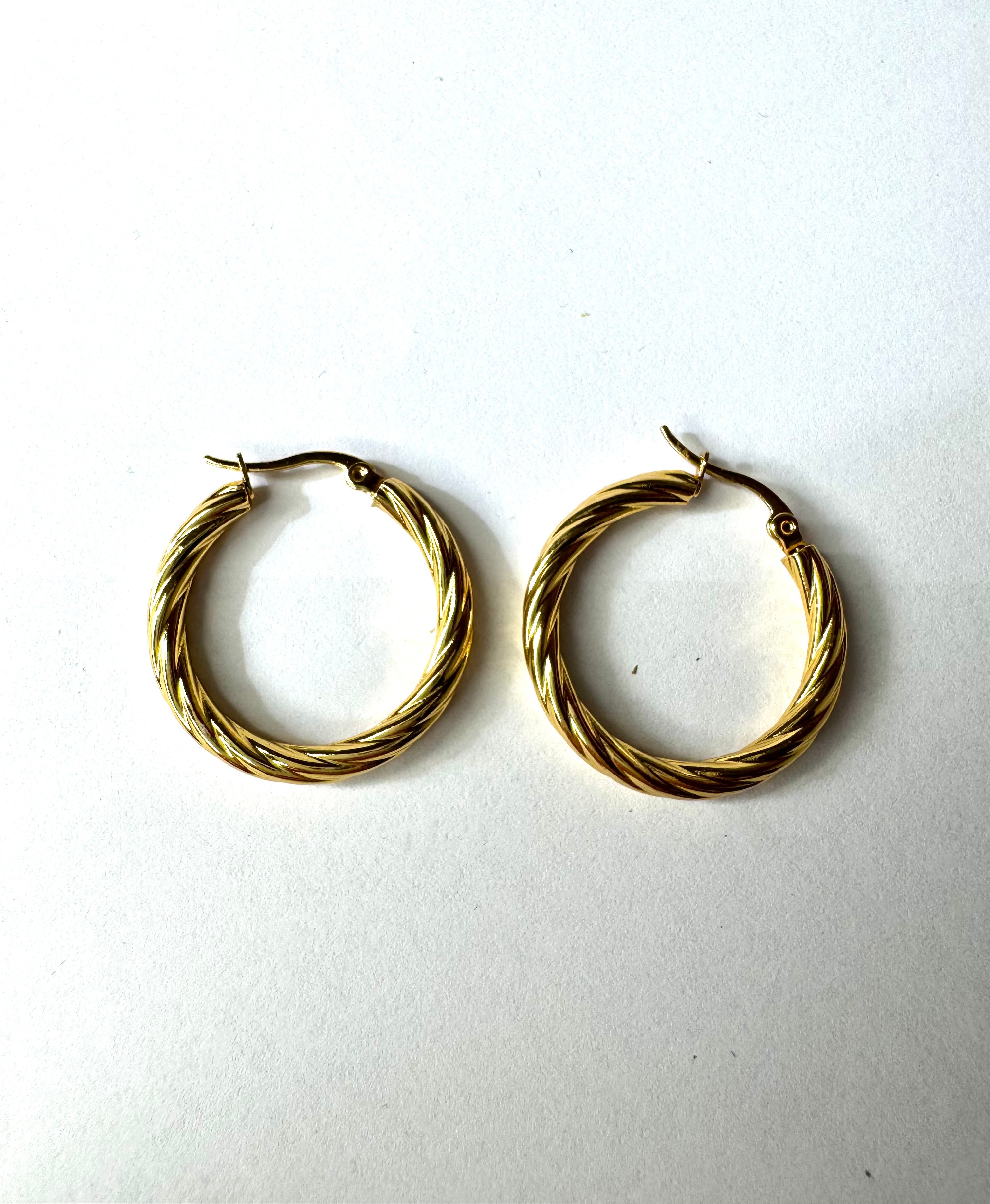 Orecchini HOOP INTRECCIO 30mm