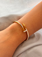 Bracciale chiodo con strass