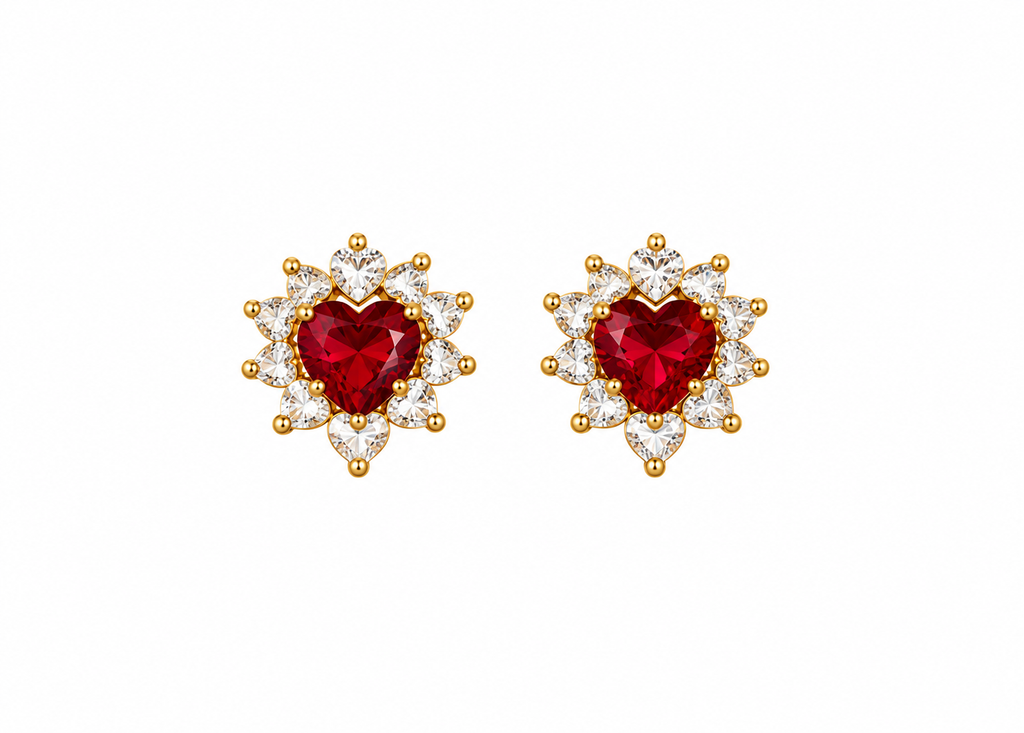 Orecchino CUORE/ZIRCONATO