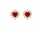 Orecchino CUORE/ZIRCONATO