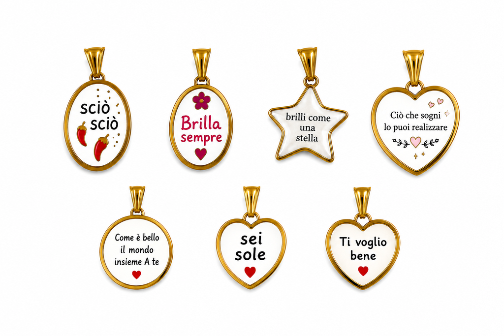 Ciondoli con frasi
