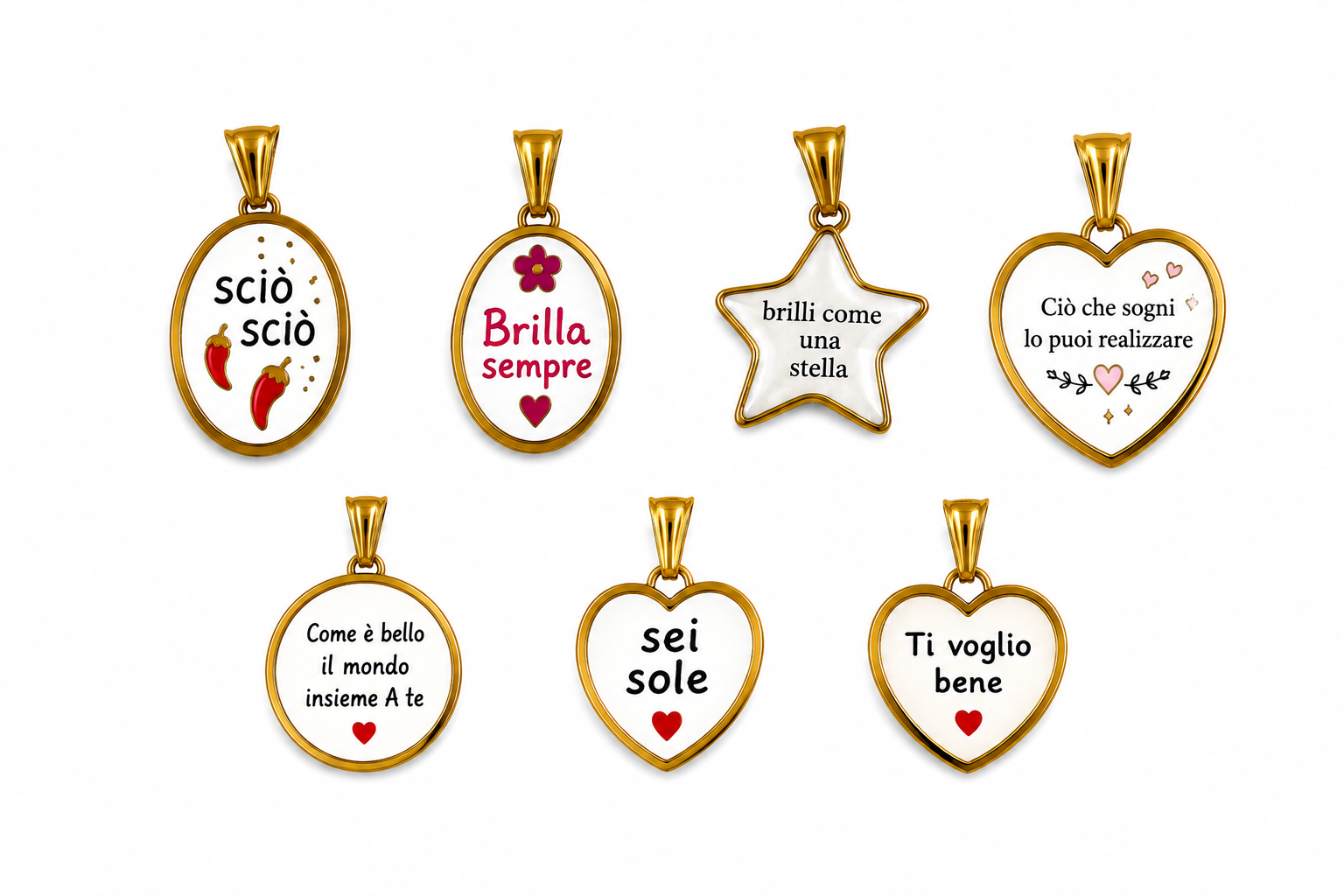 Ciondoli con frasi