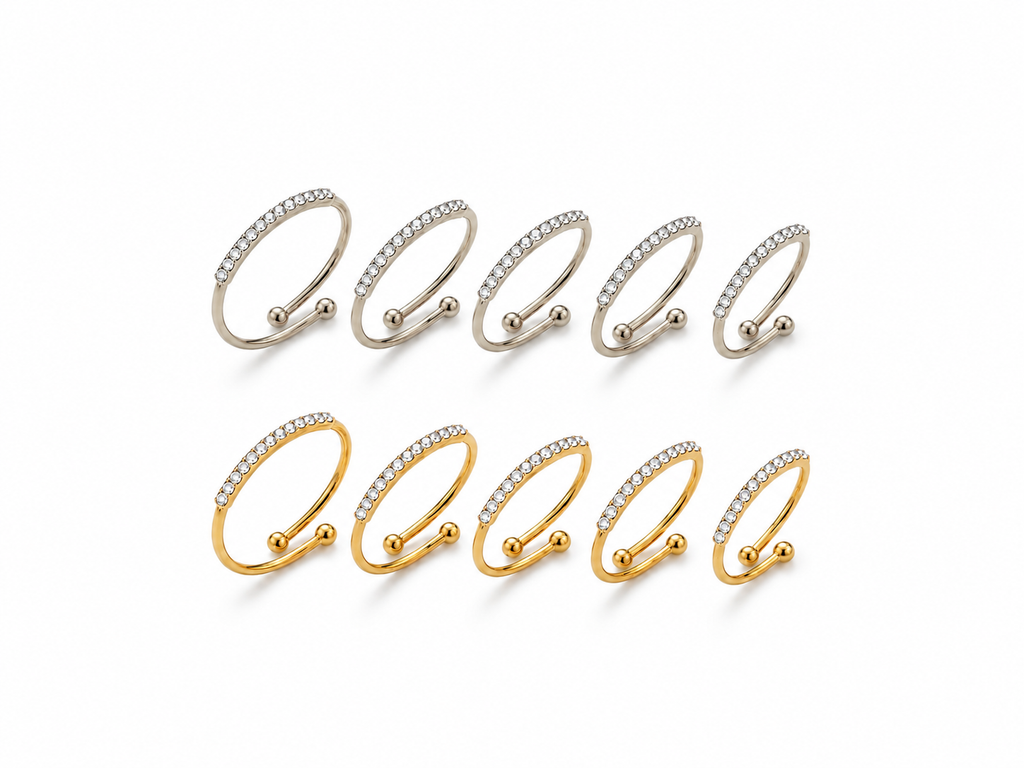 Set anelli ZIRCONIA