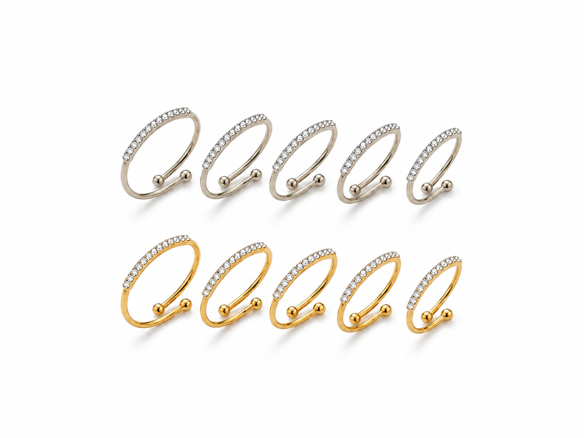 Set anelli ZIRCONIA